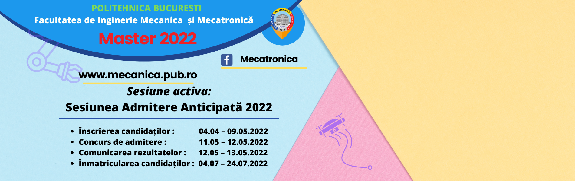 Controversial contrast Destructive Universitatea POLITEHNICA din București Facultatea de Inginerie Mecanică și  Mecatronică | Universitatea POLITEHNICA din București Facultatea de  Inginerie Mecanică și Mecatronică